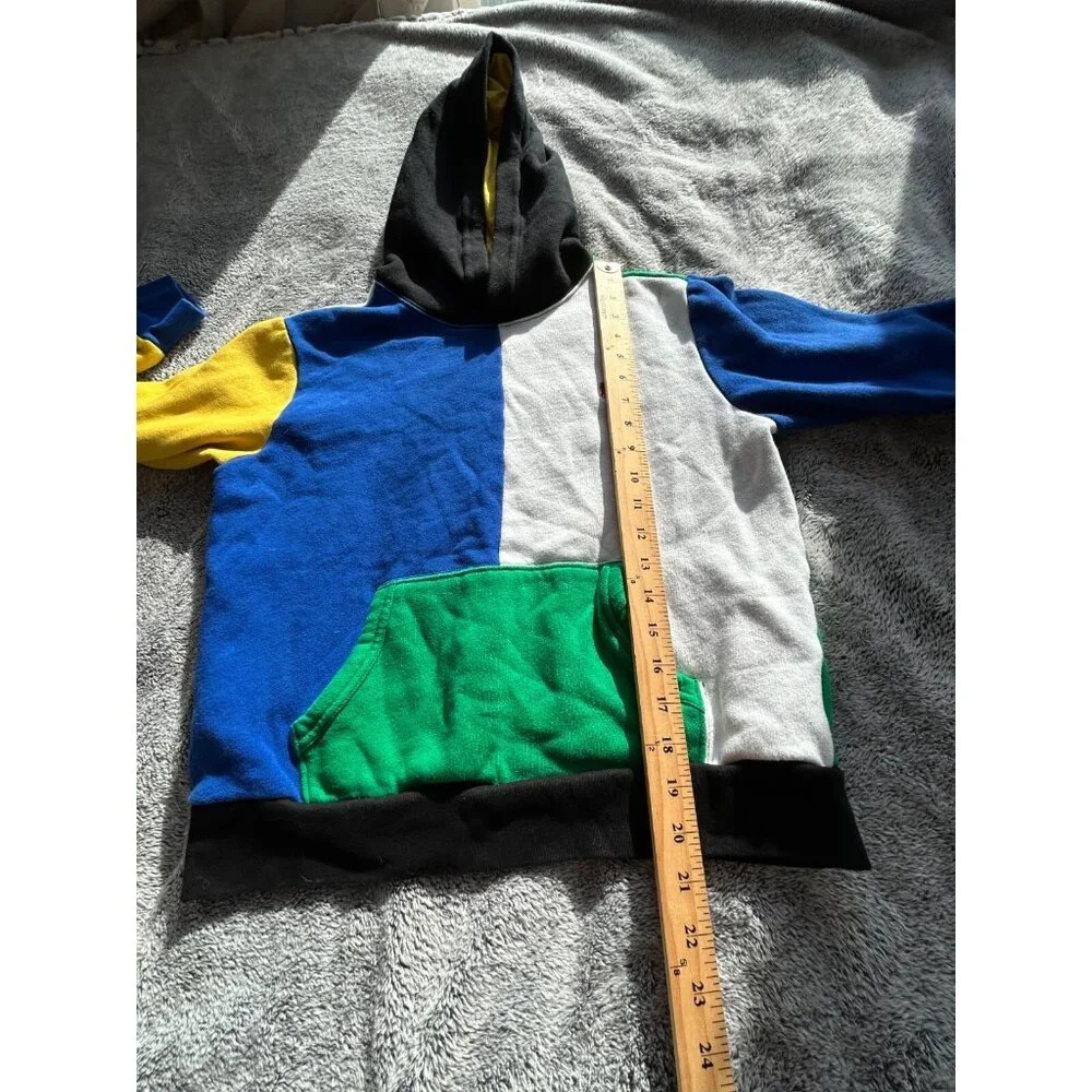 Polo Ralph Lauren Youth 14-16 Hoodie Sweatshirt Color Block Preppy‎ Y2K 17740x